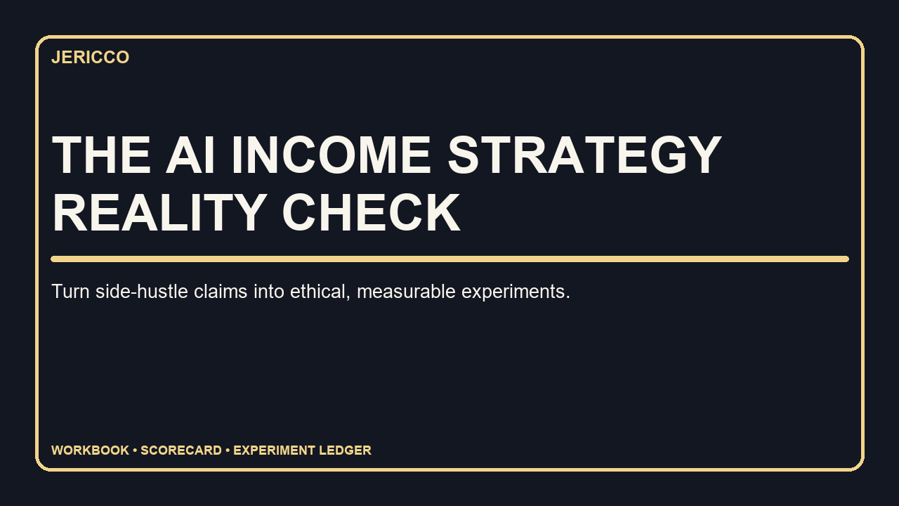 Cover of The AI Income Strategy Reality Check workbook